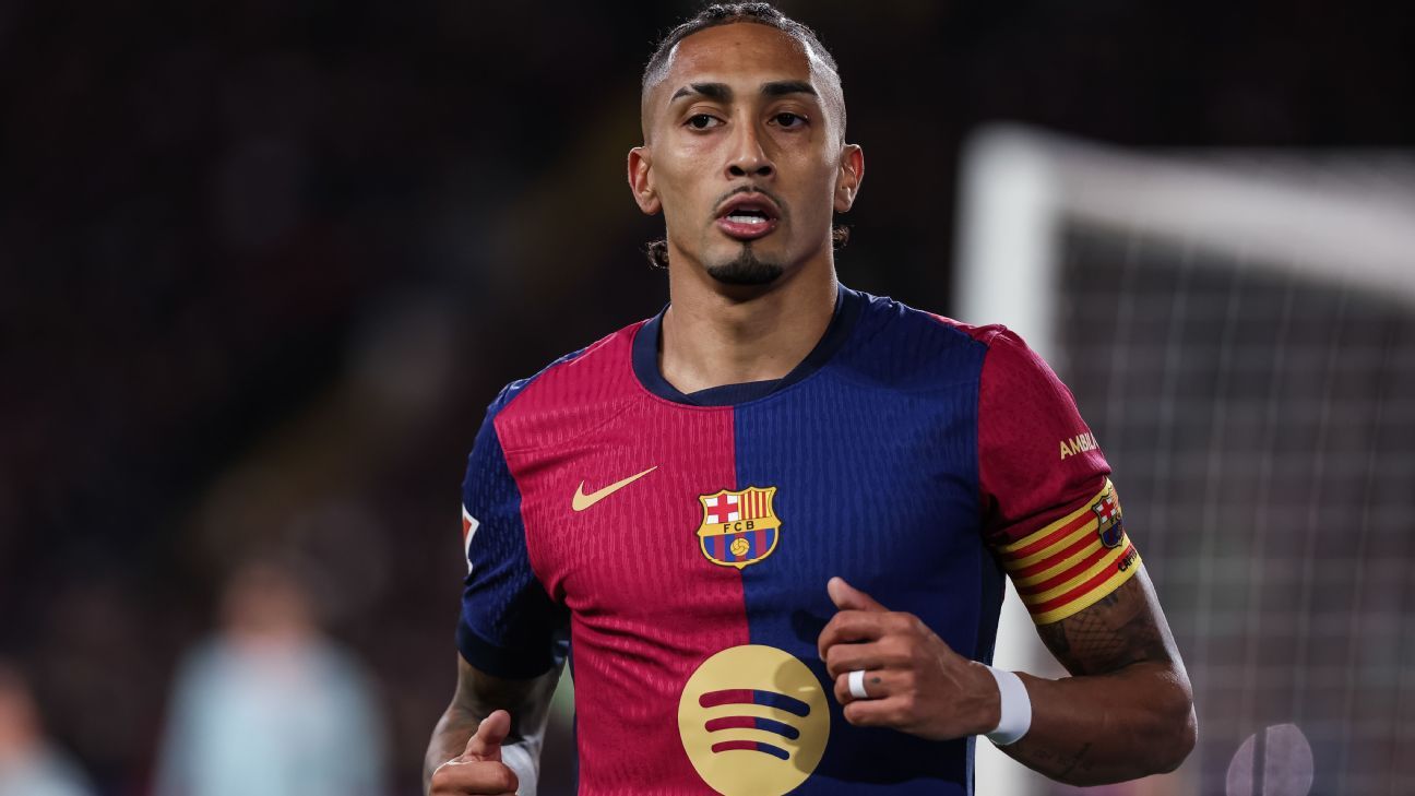 Raphinha tem data definida para ficar à disposição no Barcelona após retrocesso em lesão