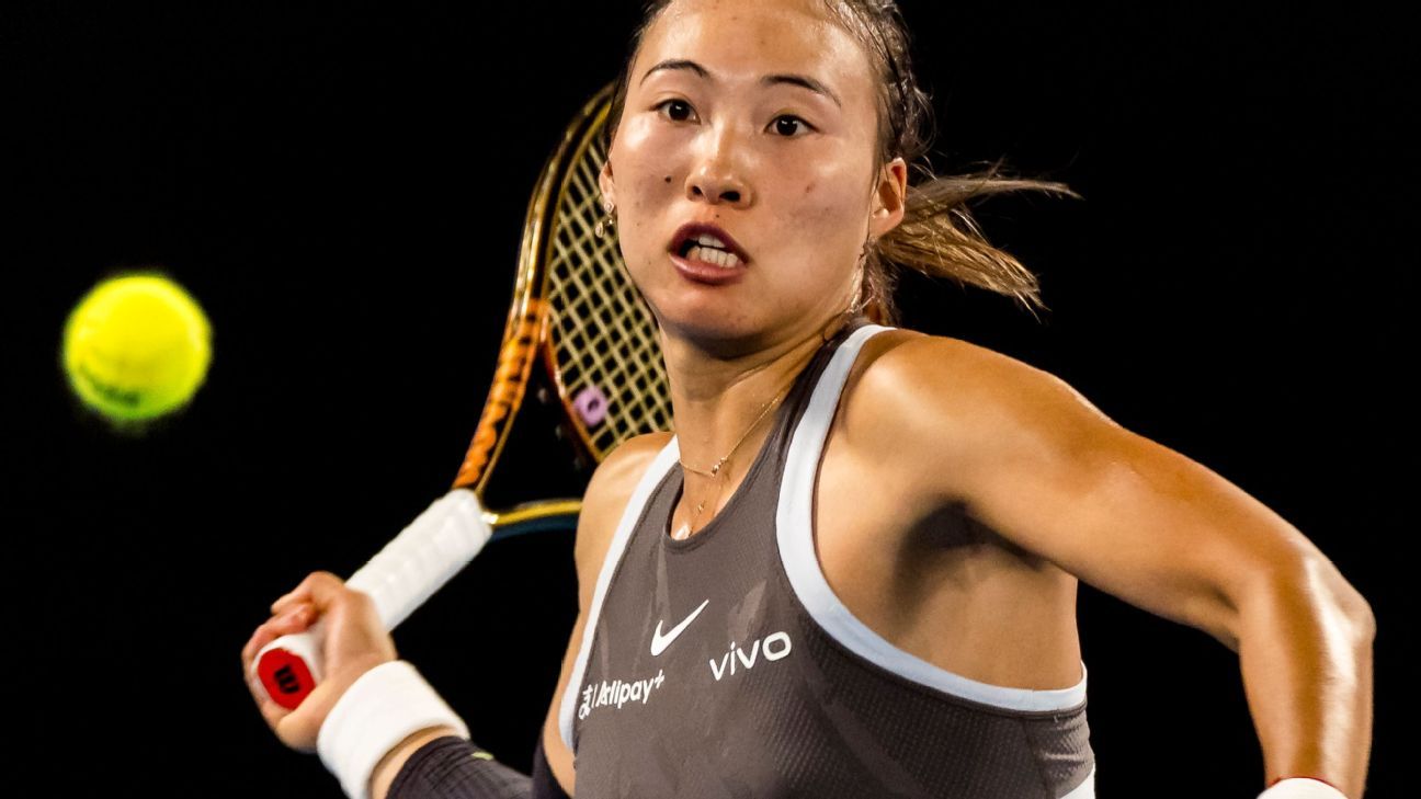 Qinwen opens rainy Aussie with victory indoors