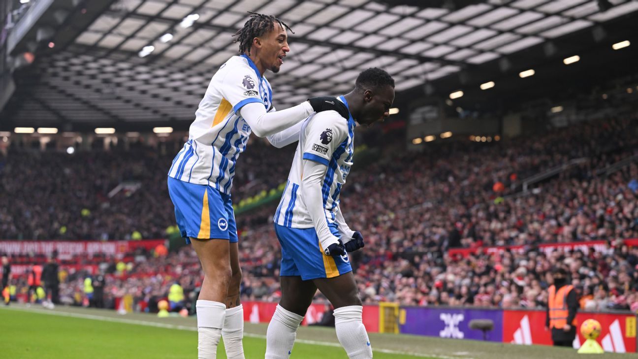 João Pedro tem gol anulado, mas Brighton vence United na Premier League