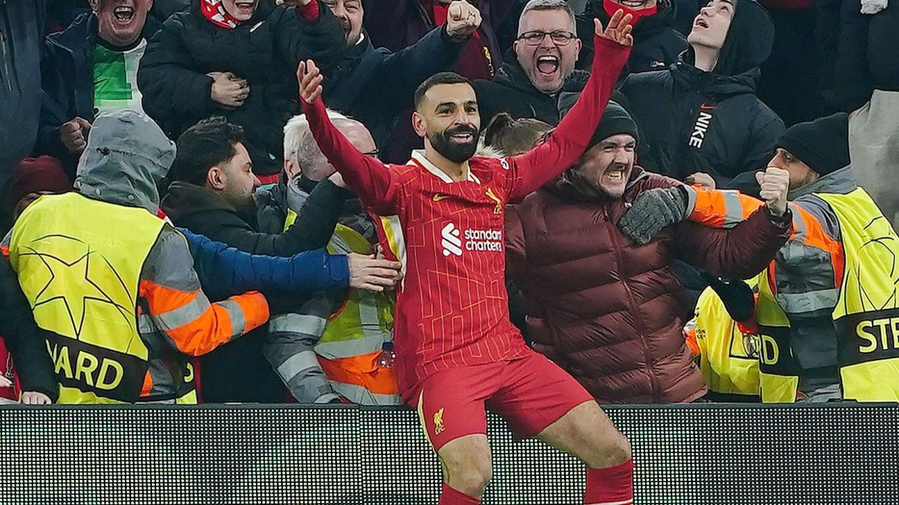 'Proud' Salah nets 50th for Liverpool in Europe