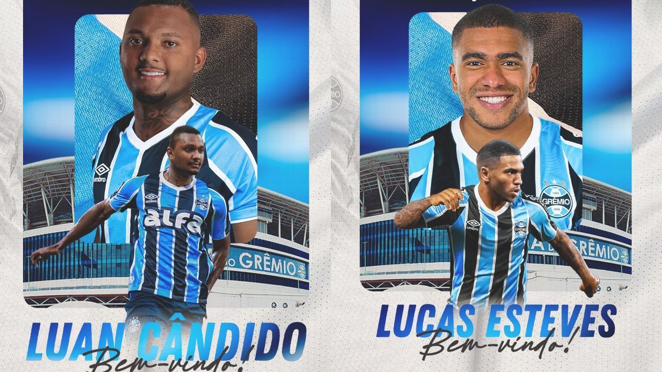 Grêmio confirma chegadas de Luan Cândido e Lucas Esteves