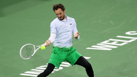 Alex Michelsen retires against Daniil medvedev at Indian Wells