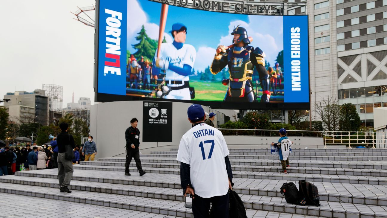 On Dodgers' Japan trip, Shohei Ohtani is everywhere and nowhere