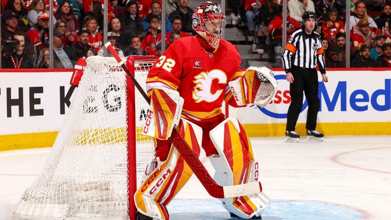 Flames rookie goalie Wolf signs 7-year extension