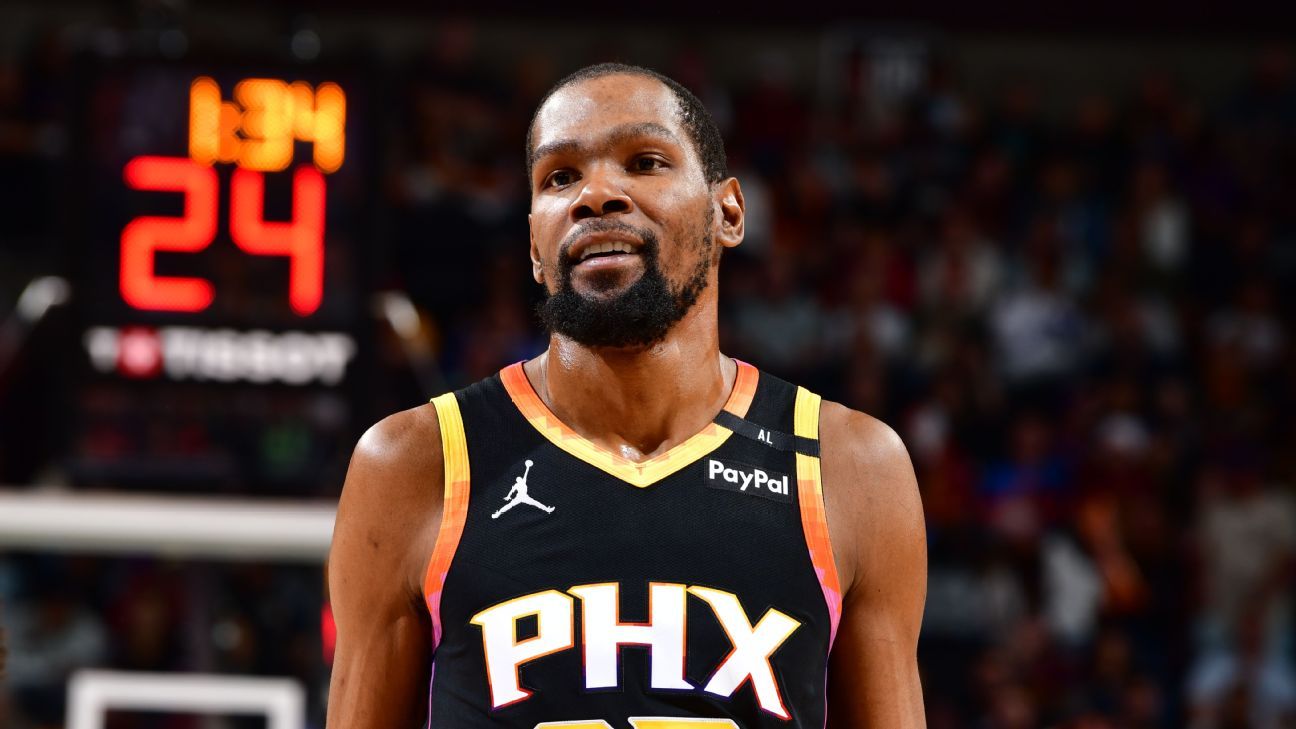 Seguem na luta! Em noite de Kevin Durant, Suns dominam os Cavs e mantêm busca pelo play-in