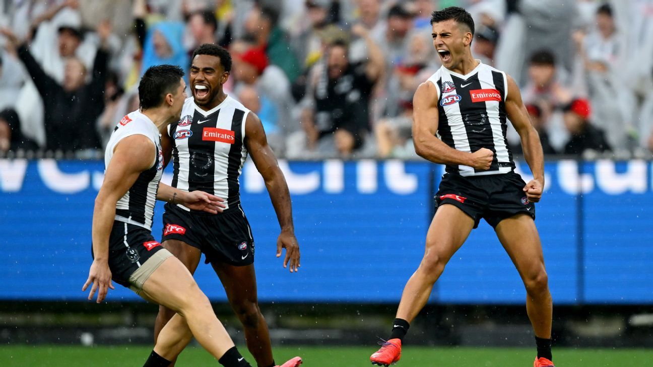 Daicos brothers, Sidebottom lead Pies to big Anzac Day win