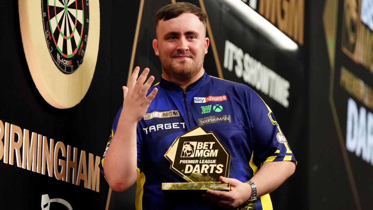 Premier League Darts: Luke Littler clinches record fifth nightly win