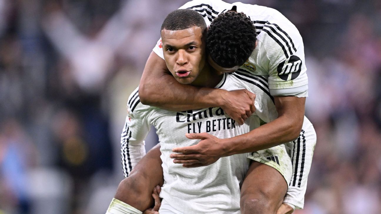 Real toma sufoco, mas vence Celta com dois de Mbappé e segue à caça do Barça em LALIGA