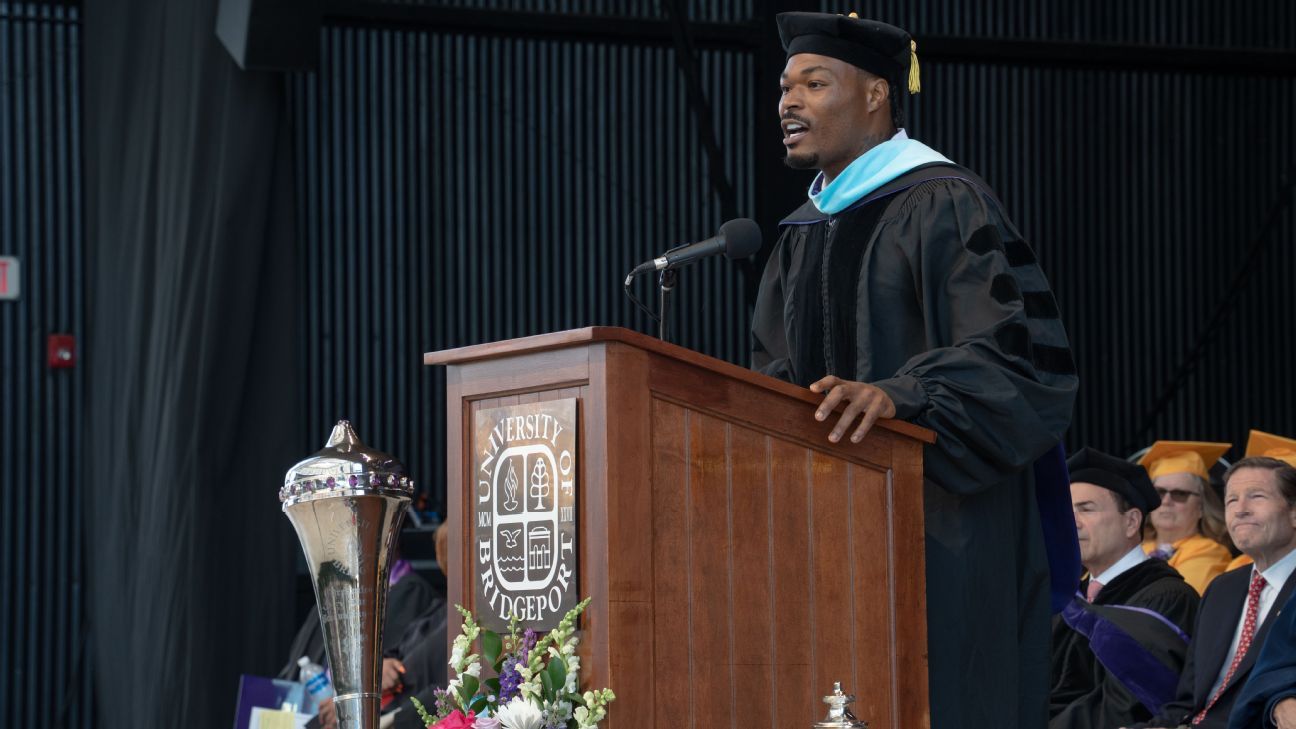 How Chargers safety Derwin James Jr. became University of Bridgeport's commencement speaker