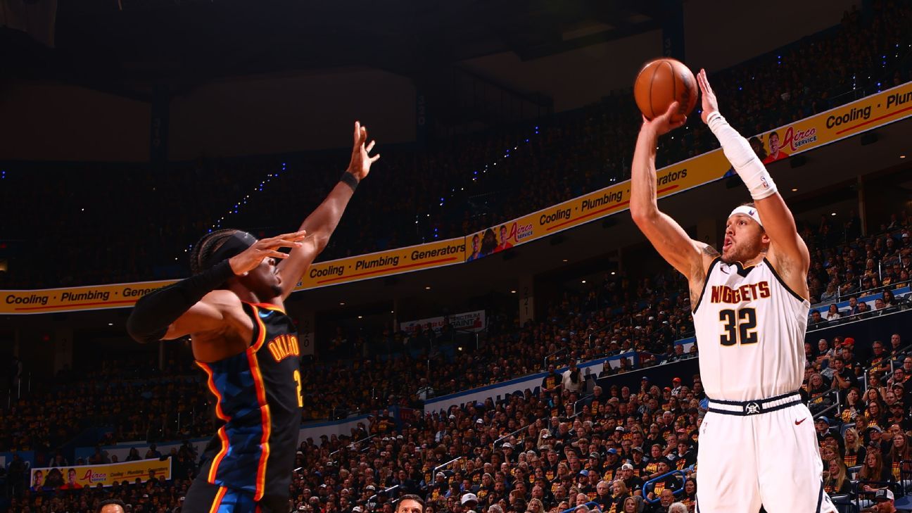 NBA conference semifinals: Late surge gives Nuggets 1-0 lead over OKC