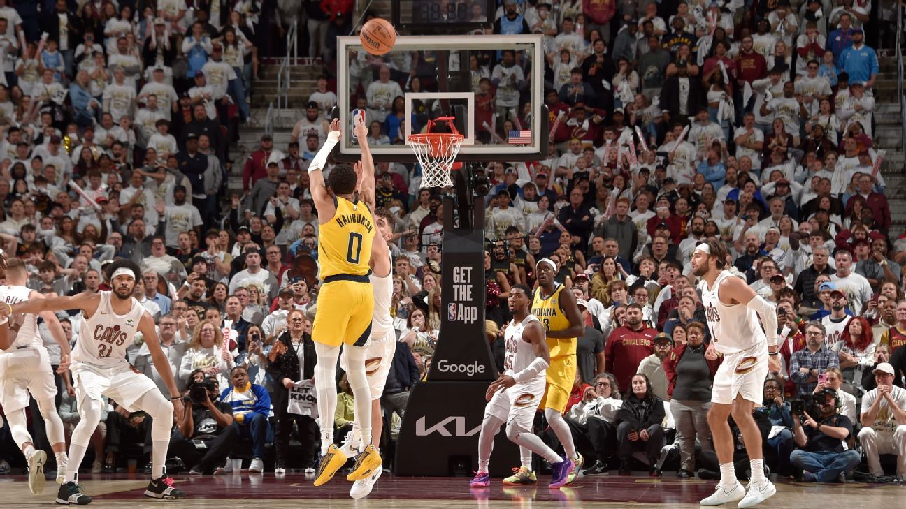 NBA conference semifinals: Haliburton drills last-second 3-pointer to stun Cavs in Game 2