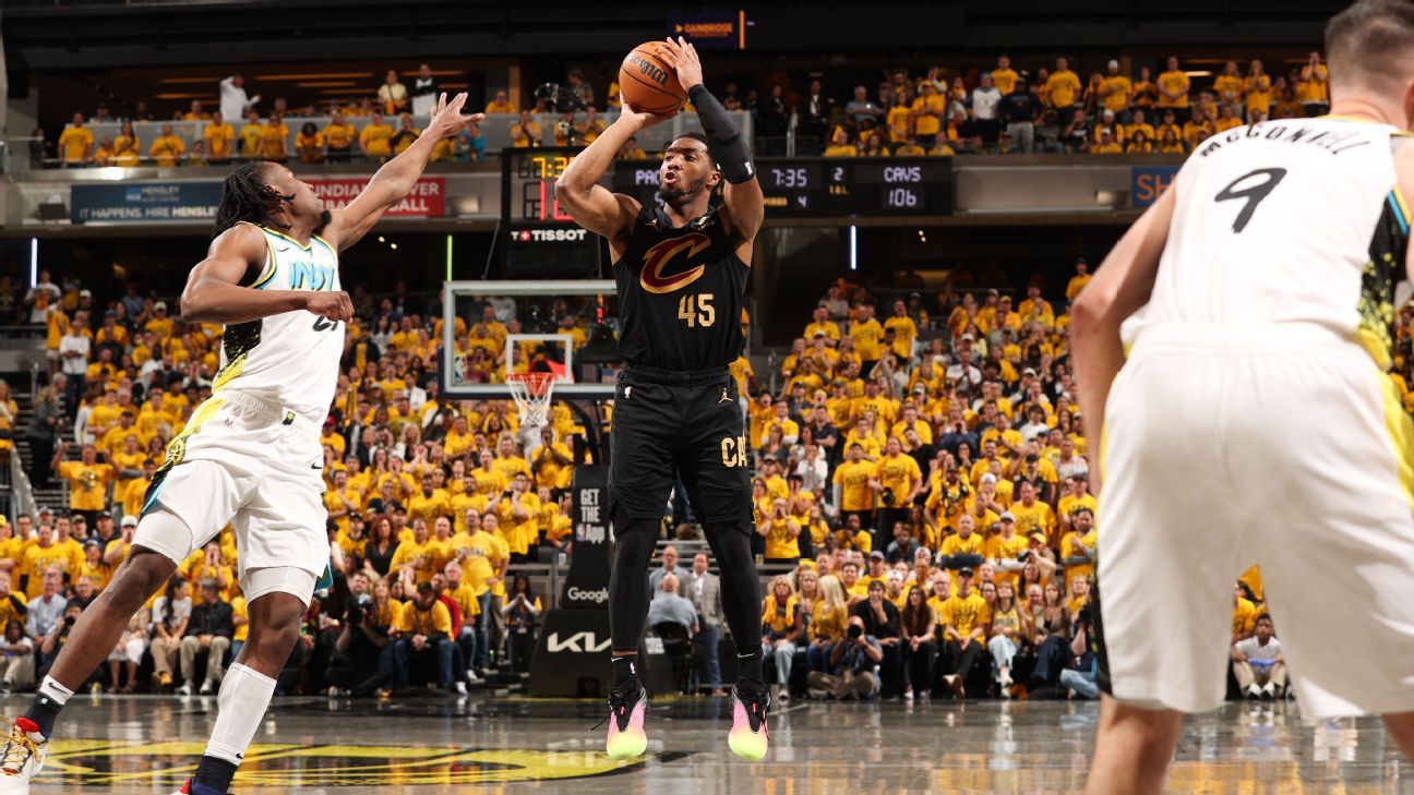 Donovan Mitchell brilha com 43 pontos, e Cleveland Cavaliers derrota Indiana Pacers no Jogo 3