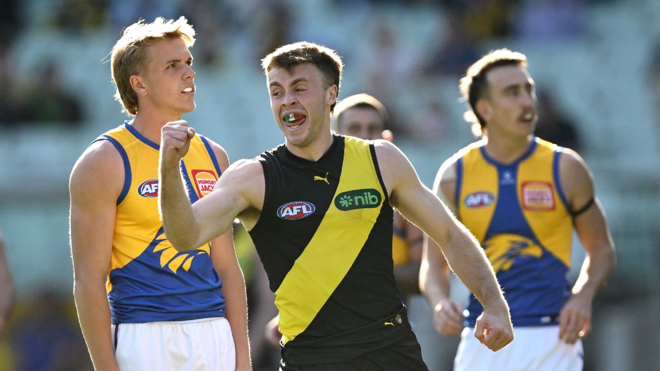 Tigers hang on to keep Eagles winless in AFL