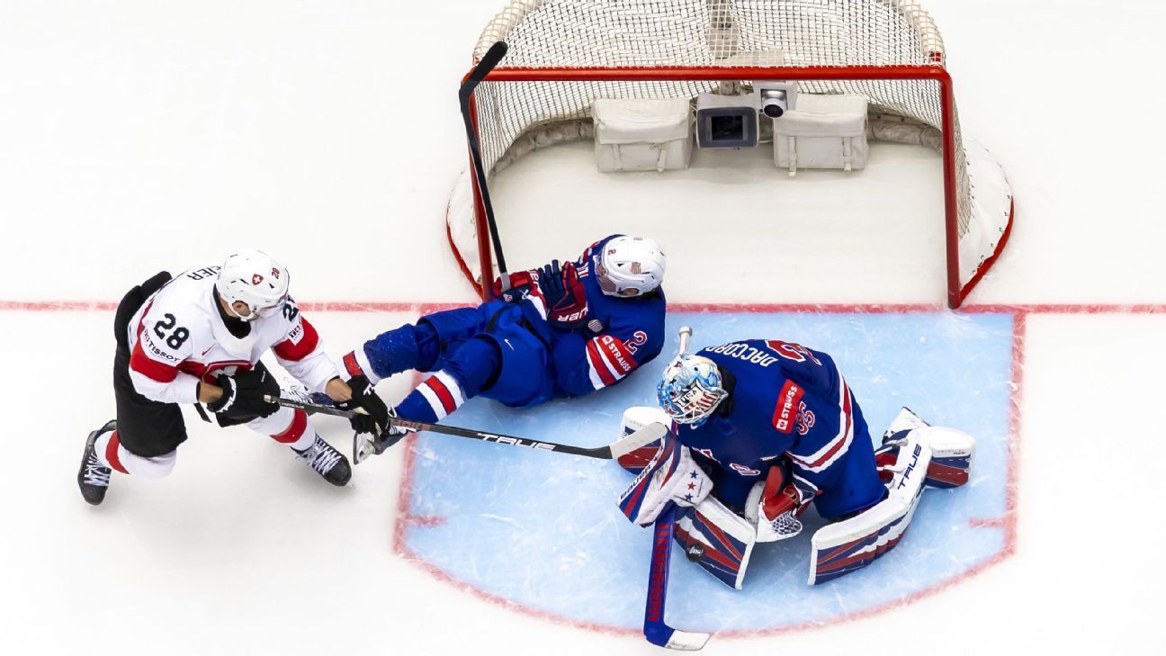U.S. shut out by Switzerland at hockey worlds