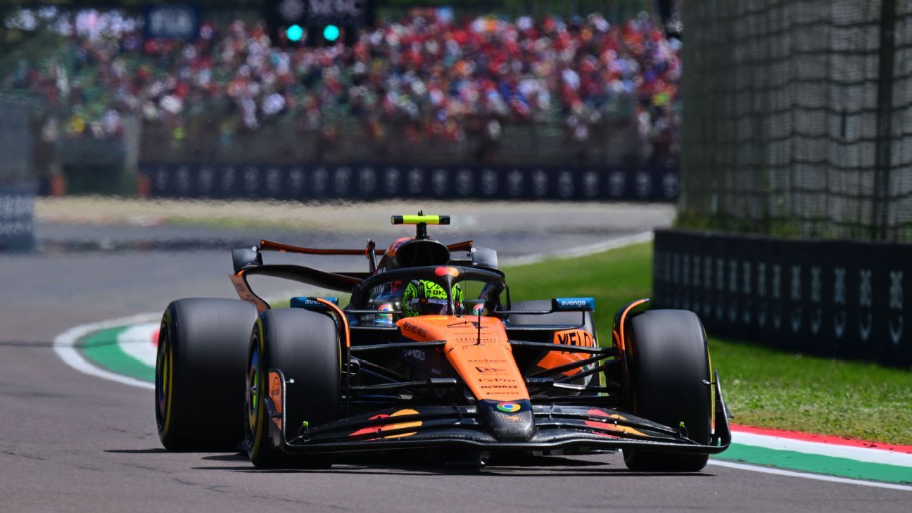 Lando Norris lideró un 1-2 para McLaren en la última práctica del sábado.