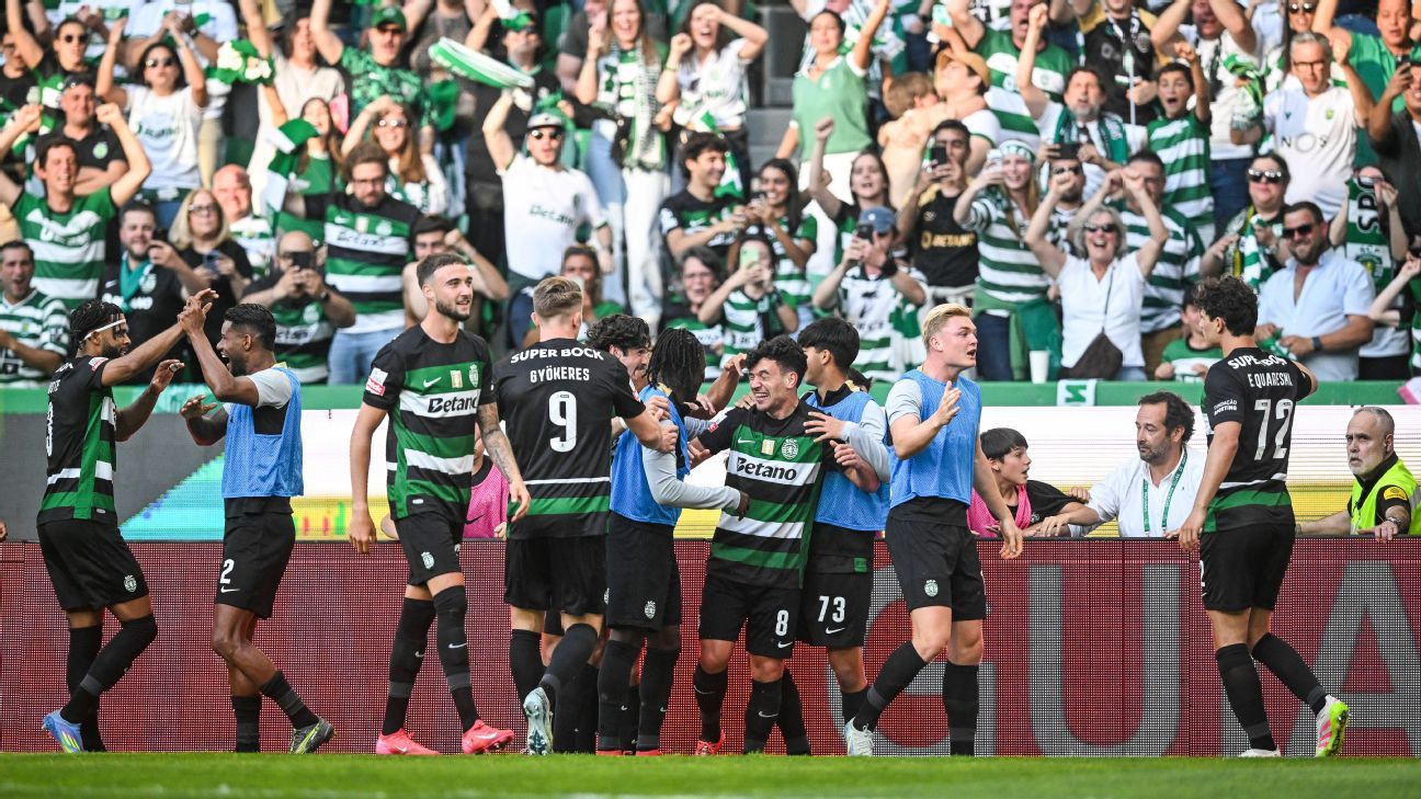 Sporting é campeão português após Benfica de ex-Botafogo tropeçar na última rodada