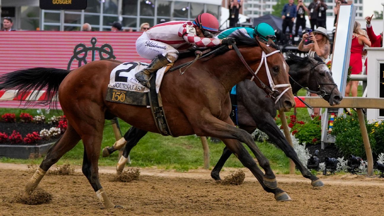 Journalism rallies to win Preakness; Gosger 2nd