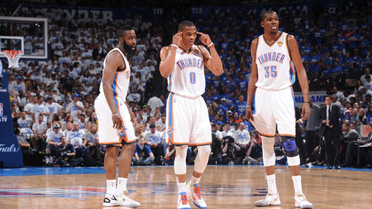 Thunder to the NBA Finals! Relive 2012: Durant, Harden, and Westbrook