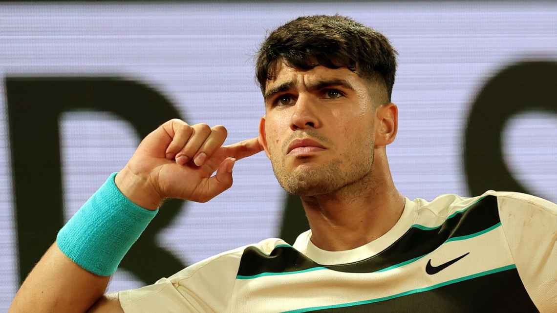 Carlos Alcaraz vs. Ben Shelton at Roland Garros