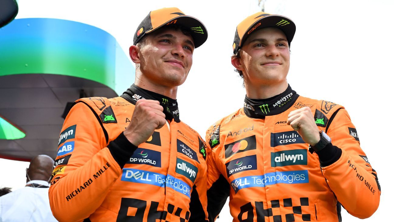 Piastri holds off Norris amid late Verstappen drama
