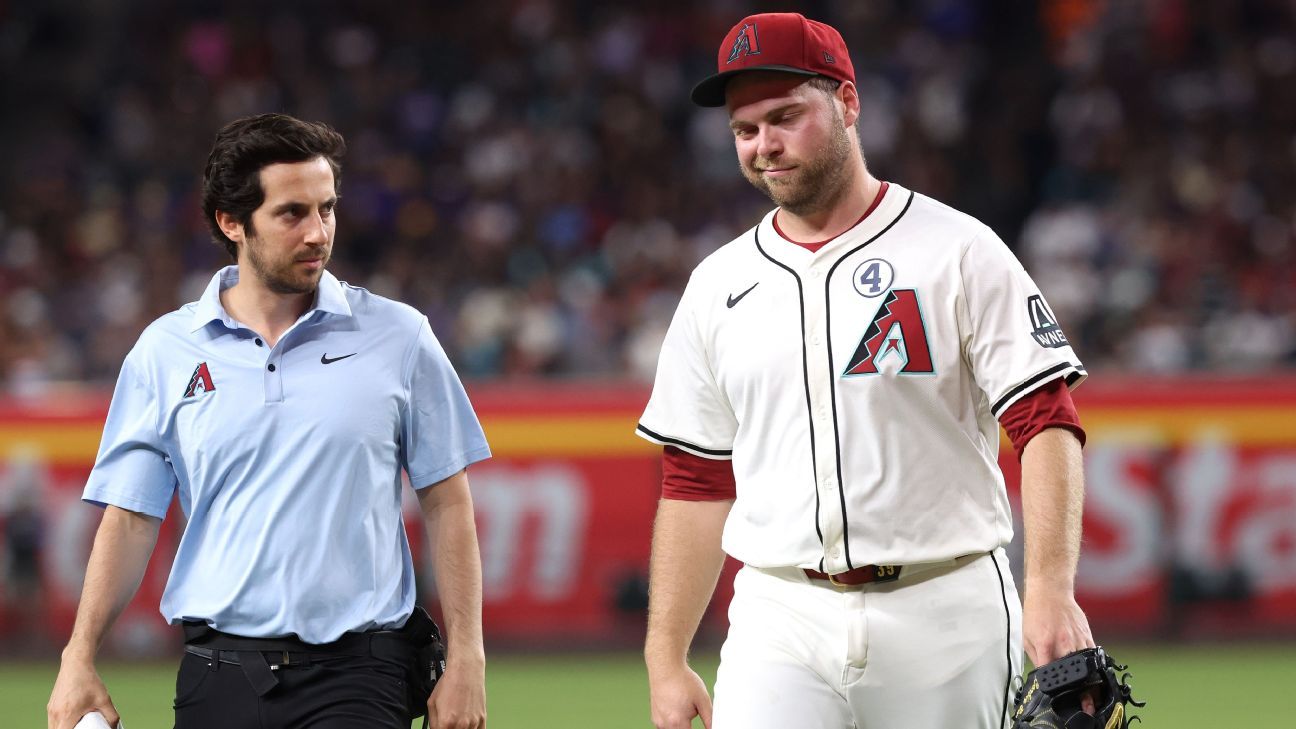 D-backs pull ace Burnes in 5th with possible injury