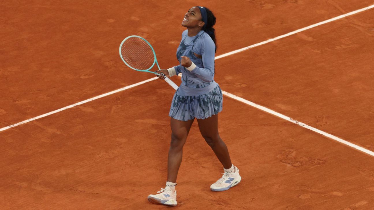 Gauff overcomes Keys in 3 to reach French semis