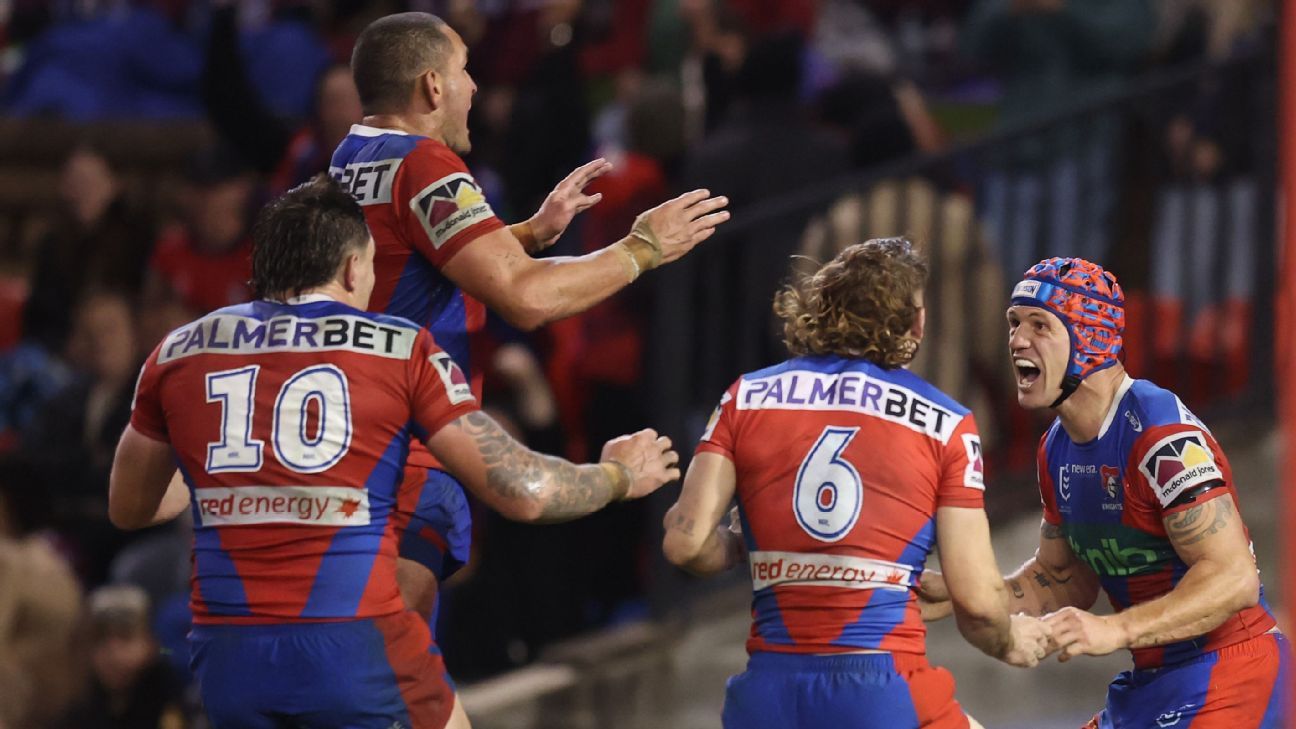 Booed off at halftime, Knights claim shock win