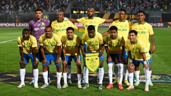 Mamelodi Sundowns: Club World Cup Inspiration Mamelodi Sundowns players celebrating a victory