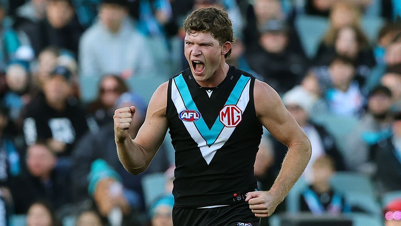 Port forward boots seven goals to sink Melbourne