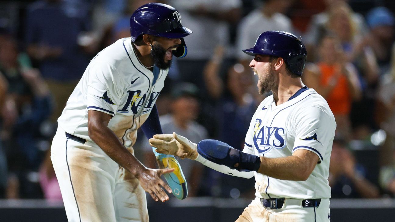Rays’ 8-run comeback largest in MLB this season