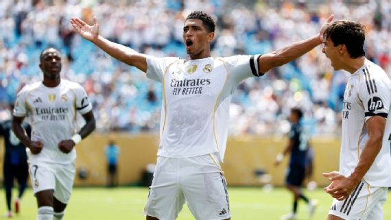 Alonso, Bellingham & Real Madrid Balance Jude Bellingham in Real Madrid kit