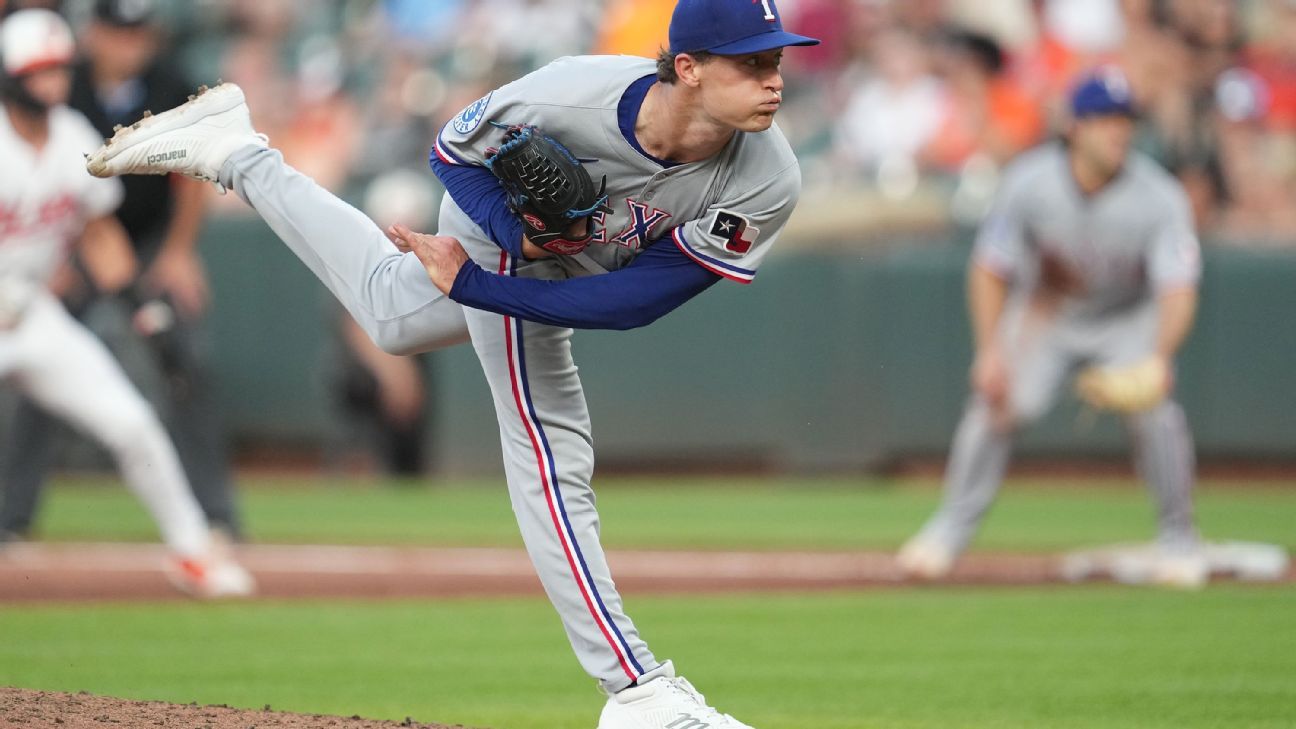 Latz's no-hit bid could land him in Texas rotation