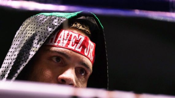 Julio Cesar Chavez Jr. outside of boxing ring