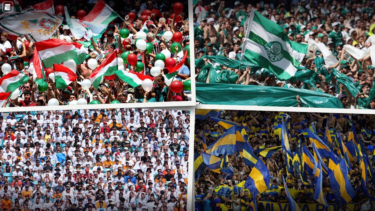 Real e Boca lideram ranking de público, Palmeiras entre os melhores, Fluminense decepciona.