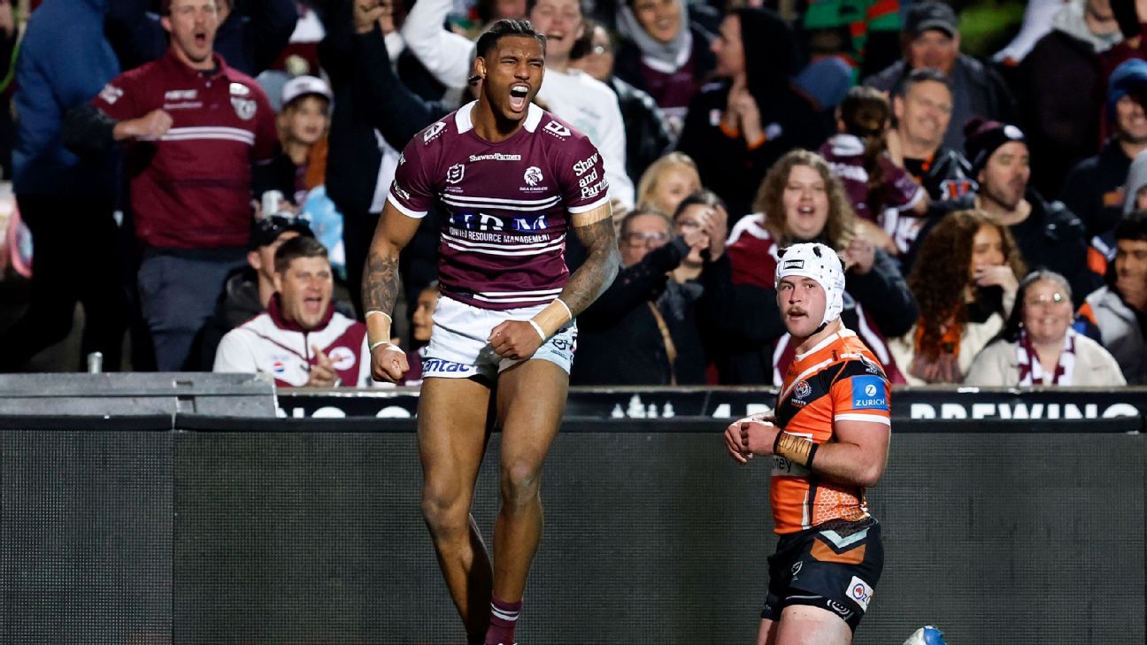 Manly claim pressure-easing win over toothless Tigers