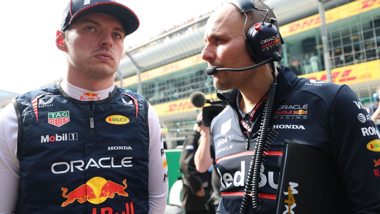 Max Verstappen y Gianpiero Lambiase