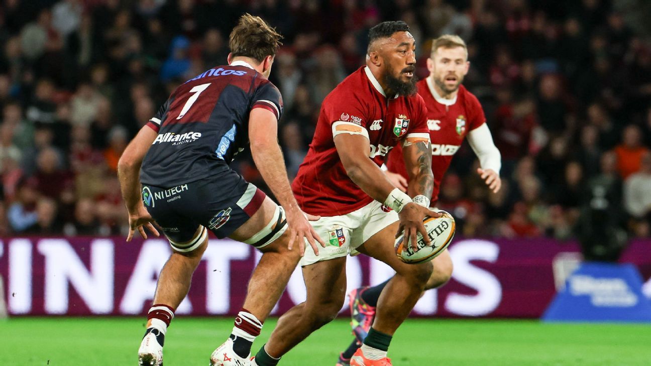 Bundee Aki replaces Sione Tuipulotu in the Lions centres