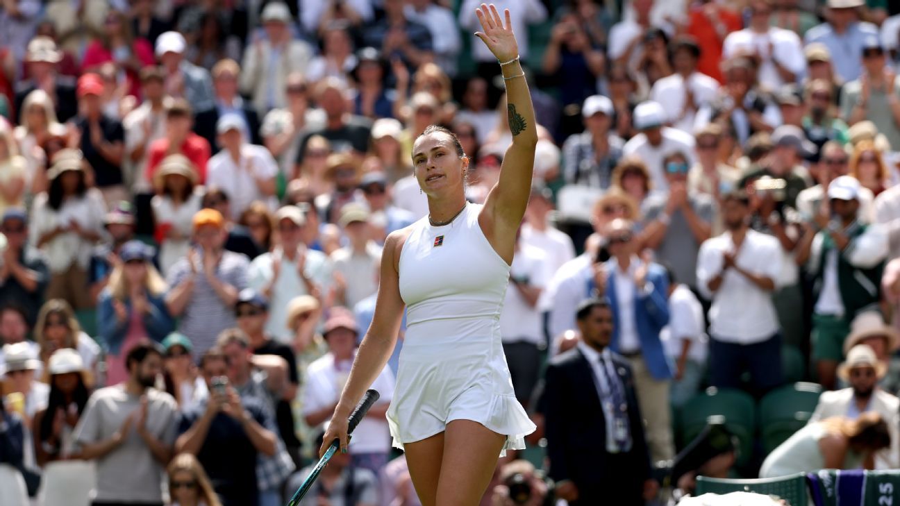 No. 1 Sabalenka into 3rd round after first-set test