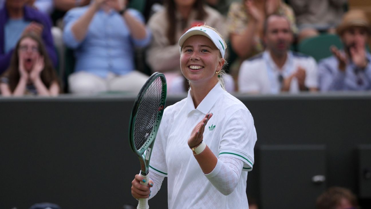 Andreeva, 18, a Octavos en Wimbledon; Rybakina, campeona 2022, eliminada
