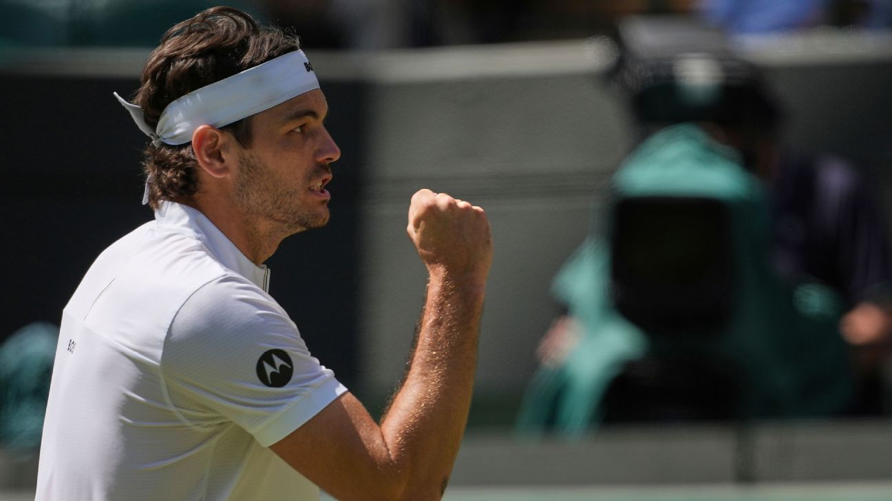 American Fritz reaches first Wimbledon semifinal