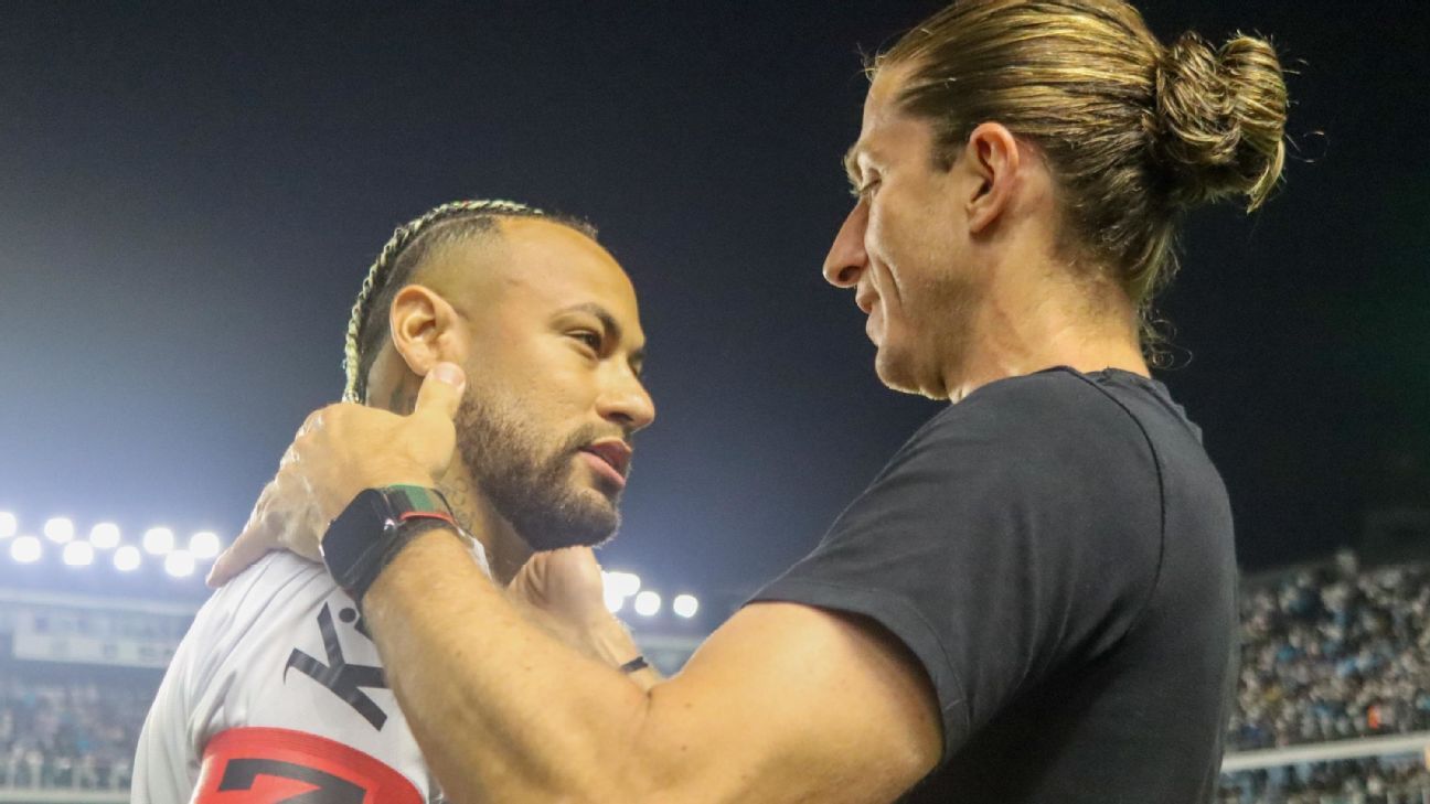 Filipe Luís exalta Neymar após Santos x Flamengo: 'Hoje o vi com nível físico de Série A'