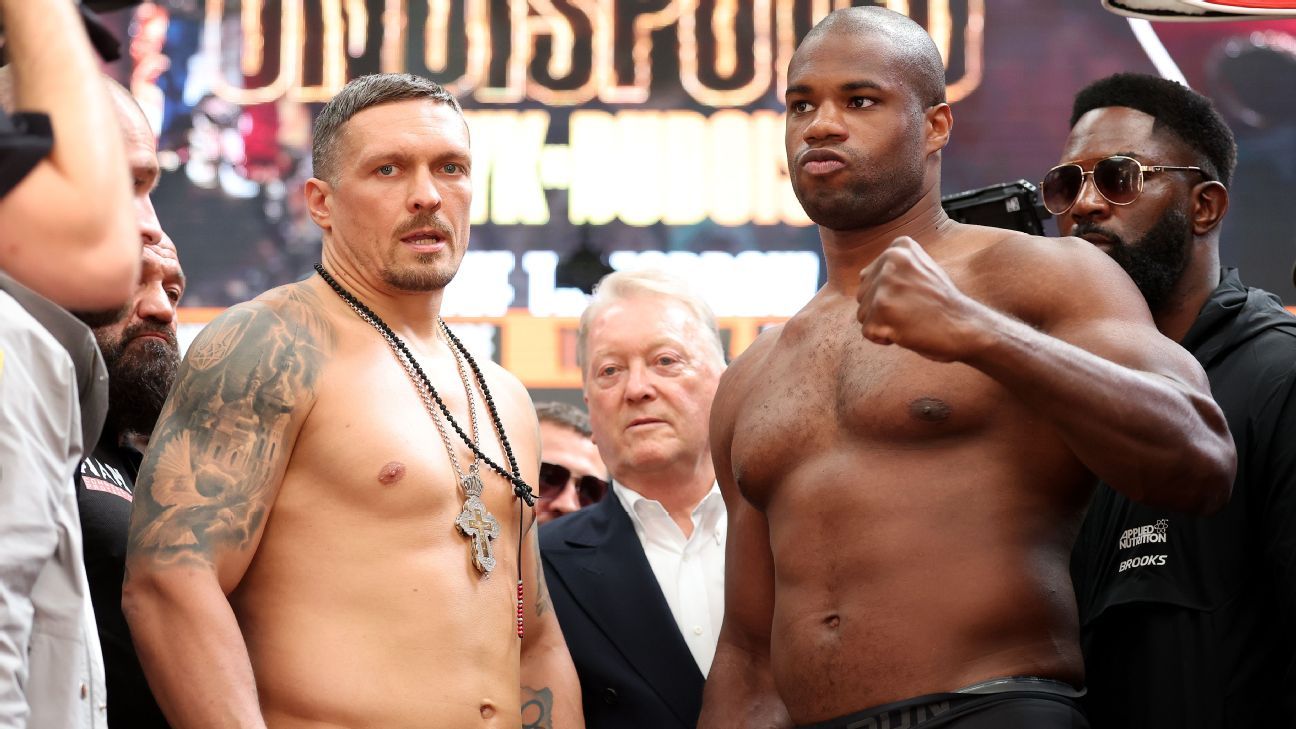 Usyk vs Dubois: Weigh-in Reveals Weight Difference for Title Clash