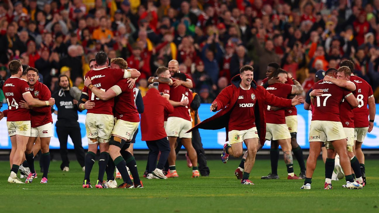 Lions derrotan a Wallabies en épico duelo en el MCG, ¡Keenan decide!