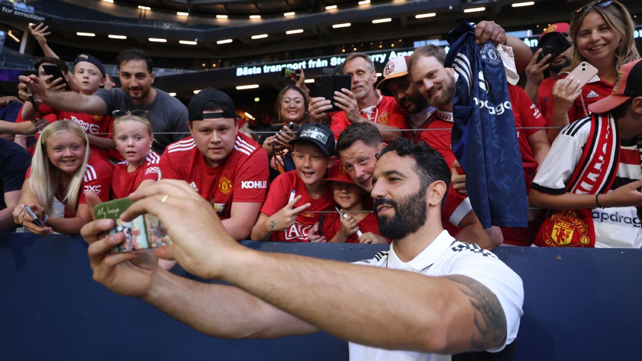 Ruben Amorim has been working hard to fix United's issues on their preseason tour.