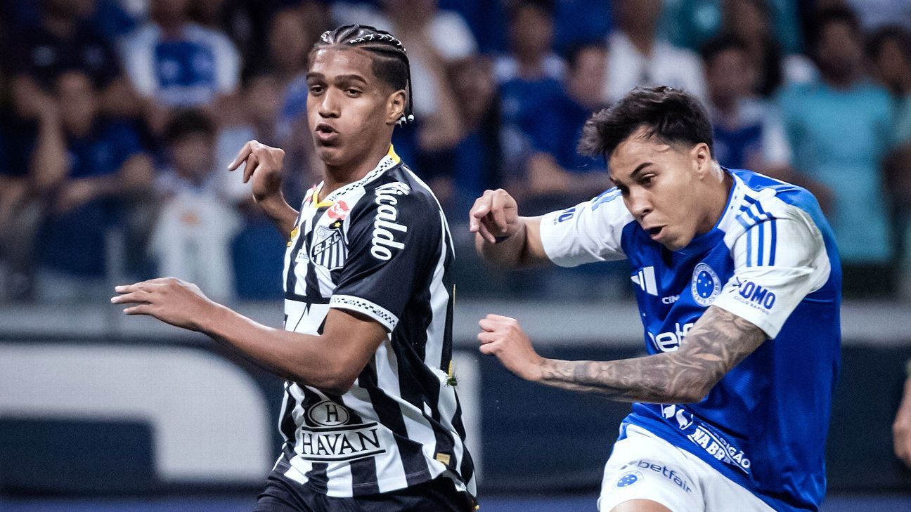 Erro de arbitragem prejudica Cruzeiro em lance contestado contra o Santos.
