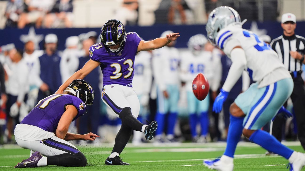 Ravens' Loop drills 5 FGs, now Tucker's successor