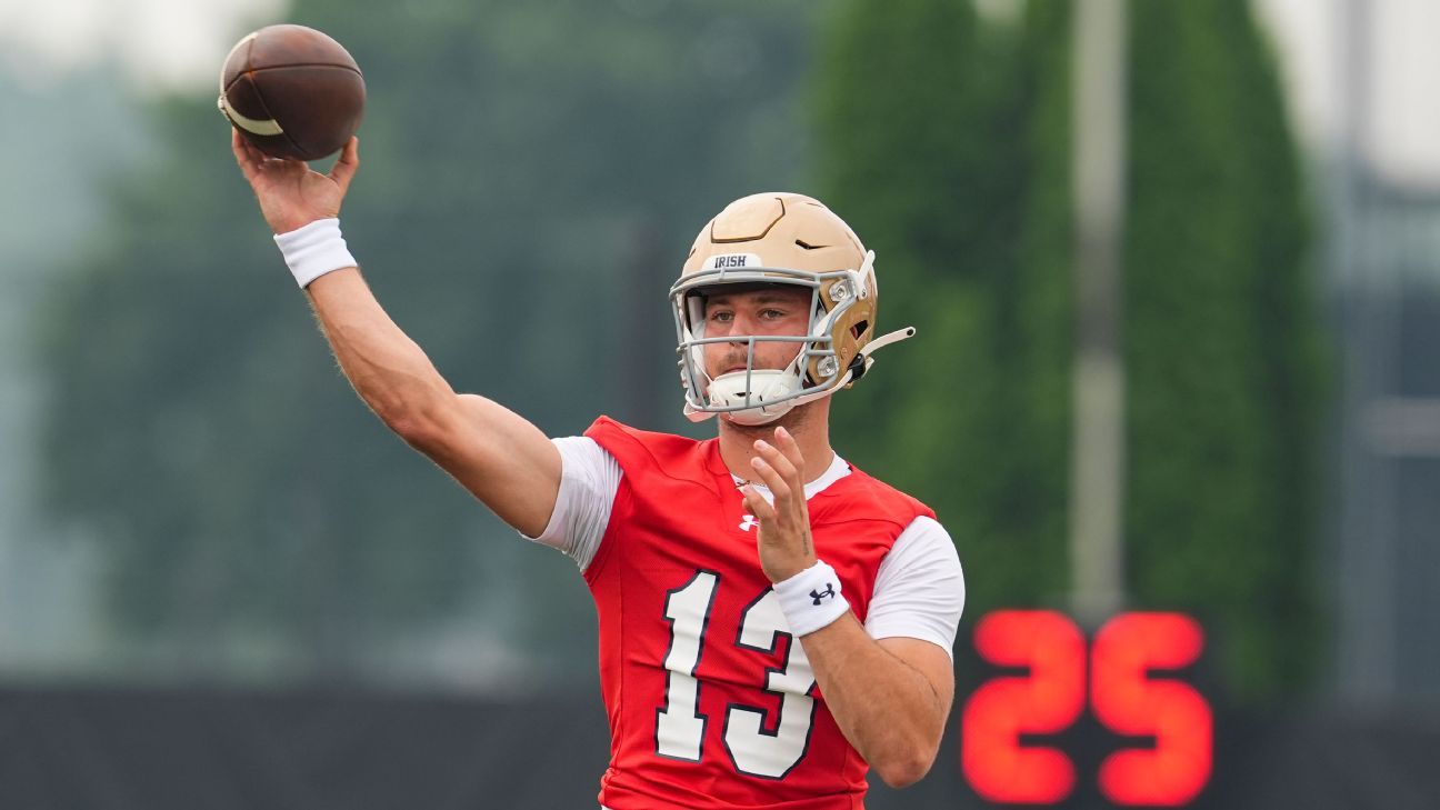 Carr gets the keys: Irish name starting QB