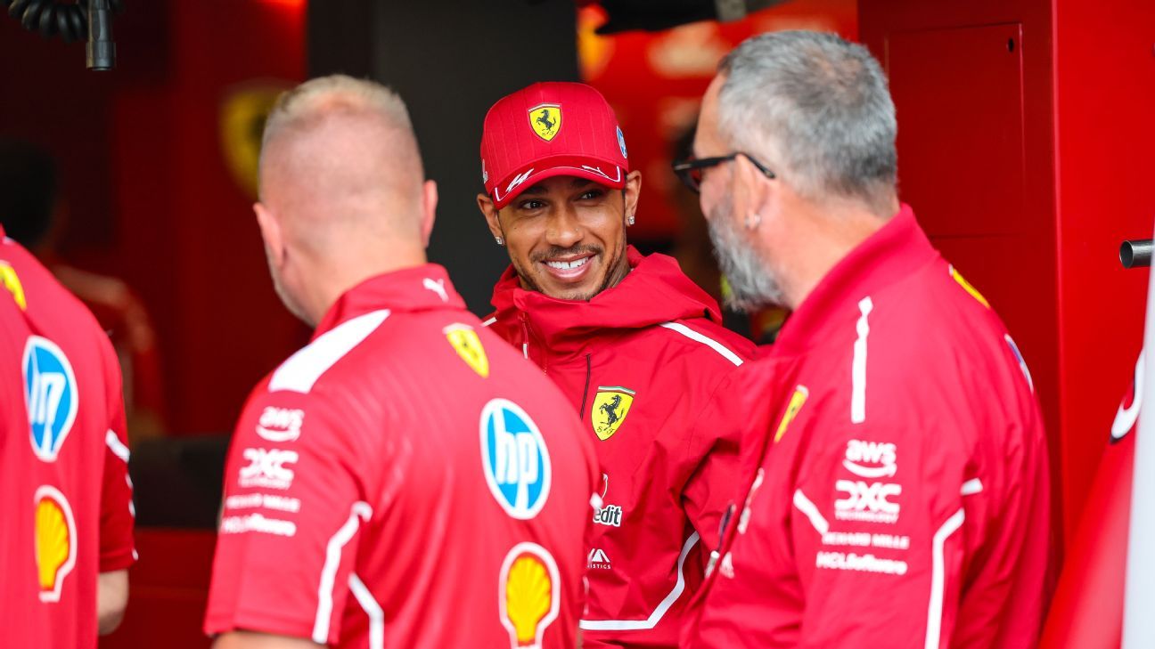 Lewis Hamilton en Ferrari