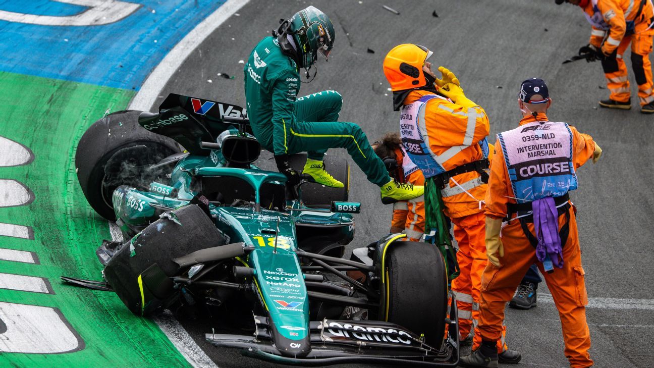 Norris Dominates Dutch GP Practices: Stroll and Albon Crash