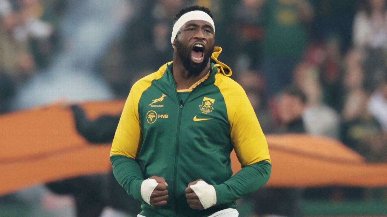 Springboks vs All Blacks: Kolisi, Etzebeth y Du Toit titulares. Kriel capitán.